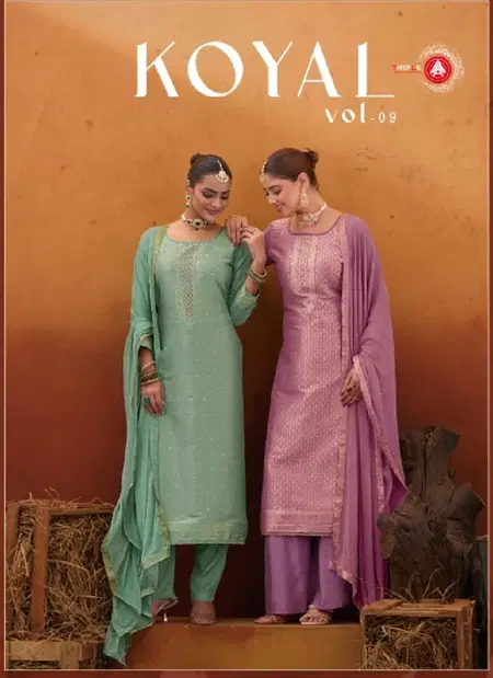 Koyal Vol 9 By Triple Aa Pure Muslin Bulk Orders Salwar Suits At Wholesale Price